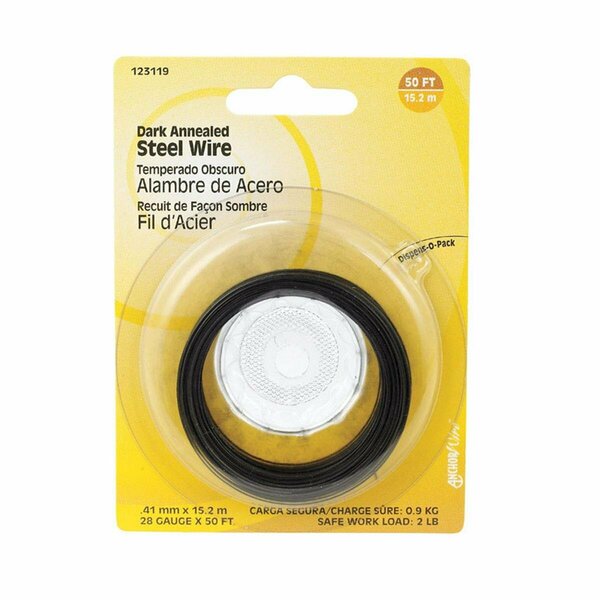 Homecare Products 50 ft. 28 Gauge Black Annealed Wire HO3307136